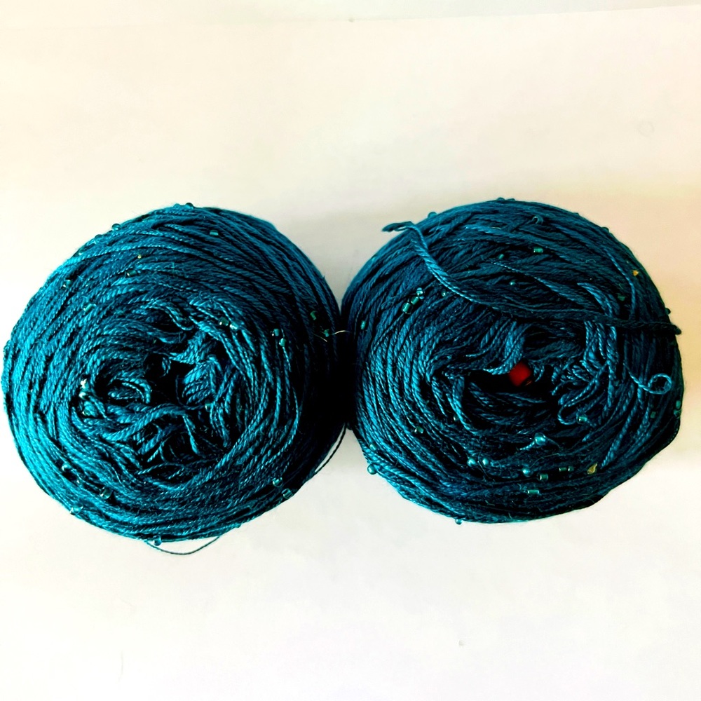 Tilli Tomas Beaded Silk Yarn in Jade NWT